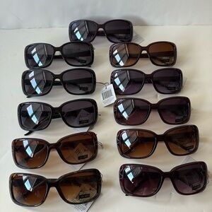 New - Lot of 11 Womens Assorted Sunglasses Sunmmer Frames Glasses